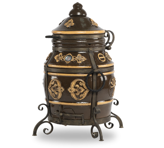 Тандыр "Уфа" (ЭКО-Тандыр), 27 см, чёрная глазурь  