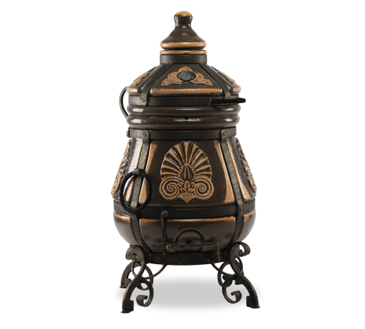 Тандыр "Греческий" (ЭКО-Тандыр), 28 см, чёрный  