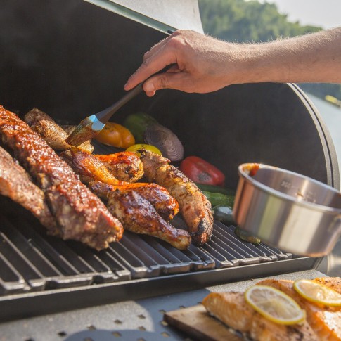 Угольный барельный гриль-коптильня Broil-King Regal OFFSET 400 в Красноярске